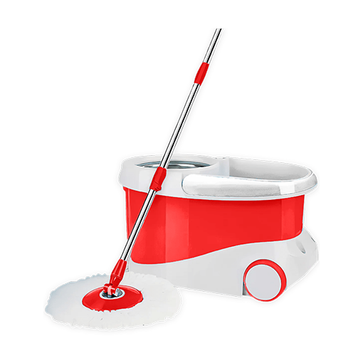 PRIMO Wheeler Spin Mop, 360° Magic Cleaning with Microfiber Head