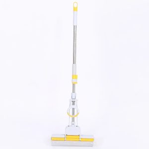 PVA Sponge Mop Telescopic Handle & Double Roller Wringing System