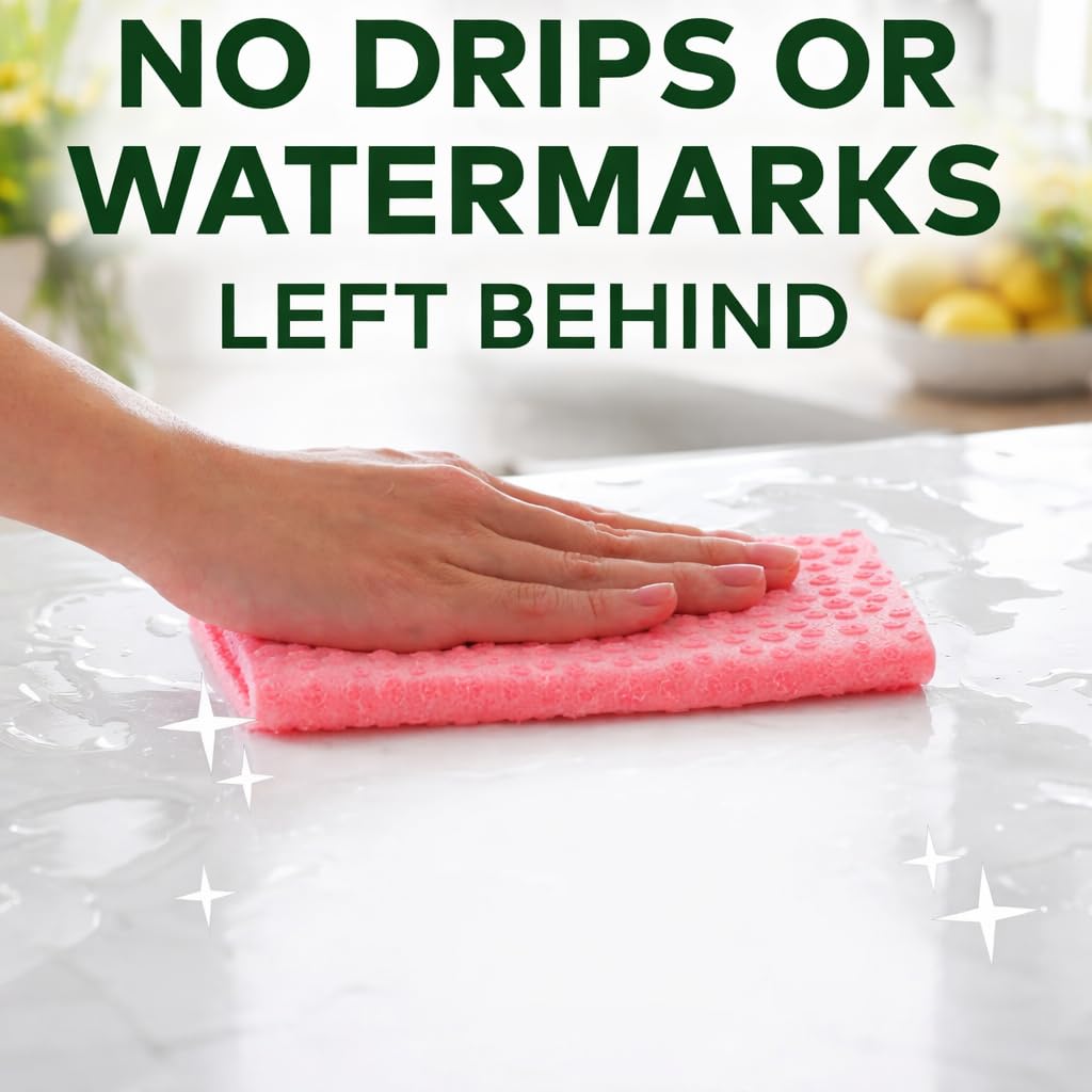 Baijin Cellulose Sponge Cleaning Cloth Super Absorbent & Reusable - Image 4