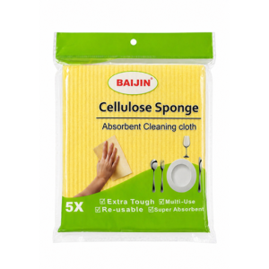 Baijin Cellulose Sponge Cleaning Cloth Super Absorbent & Reusable