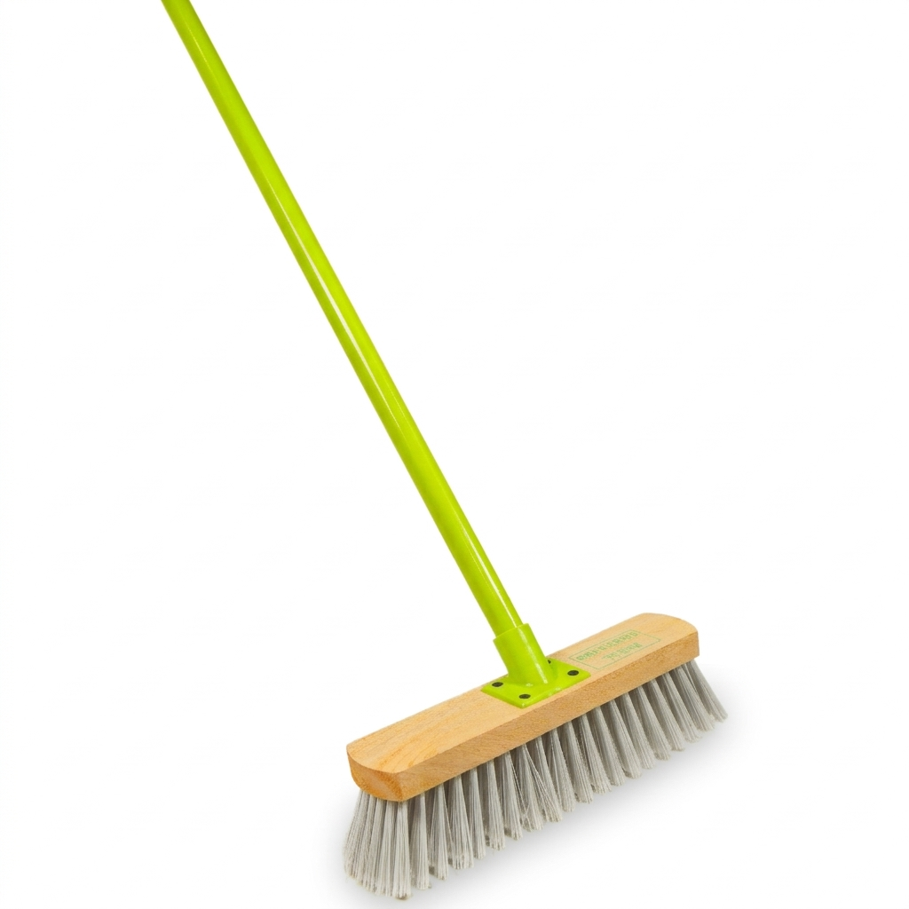 Royal Commando Wood Broom, Heavy Duty Nylon Broom - Image 2